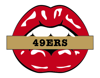 San Francisco 49ers Lips Logo iron on paper